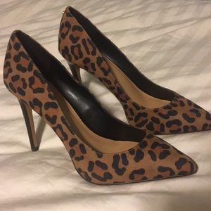 Never worn BCBG leopard print heels